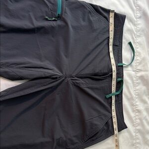 REI Charcoal Pants with Teal Highlights